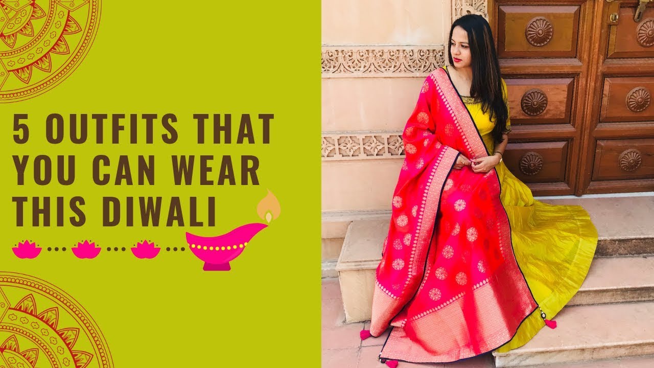 5 Diwali 2020 Outfit Ideas ft. Mayuri Fashions, Bharuch | Dhruva Gandhi ...