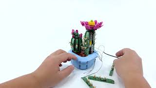 Lgk820 Installation Videolightailing Light Kit For Lego Flowering Cactus 11509