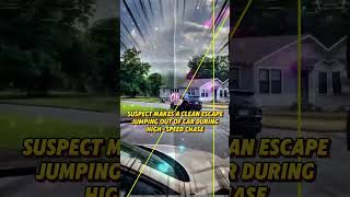 Suspect Makes a Clean Escape Jumping Out of Car During High-Speed Chase