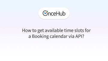 How to Get Available Time Slots for a Booking Calendar via API