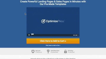 OptimizePress Simple Video Sales Page Template