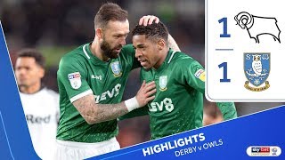 Derby County 1 Sheffield Wednesday 1 | Extended highlights | 2019/20