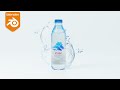 How to make a water bottle product render in Blender