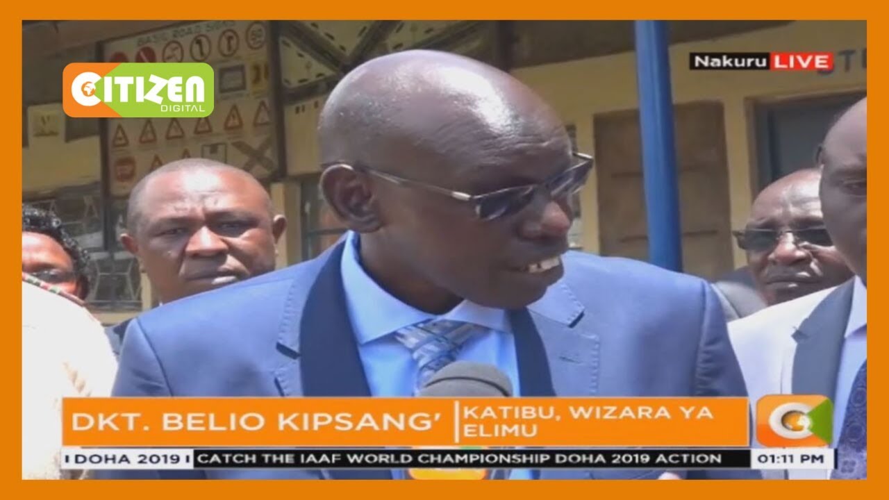 citizen tv live stream kenya Katibu wa Elimu Belio Kipsang azuru Nakuru