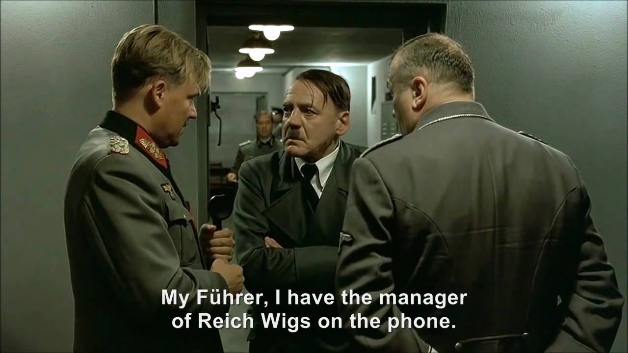 Hitler phones Reich Wigs to order a ridiculous wig for Jodl