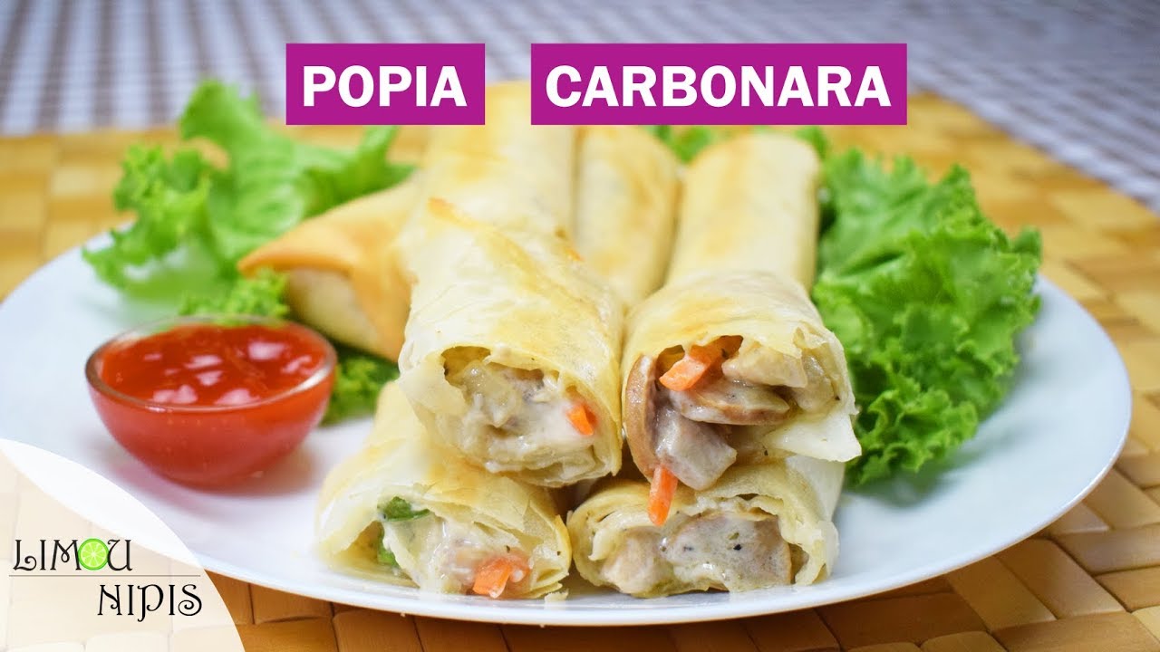 Carbonara che popia nom resepi Cara Memasak