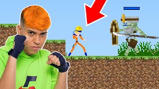 VIREI UM STICKMAN E LUTEI COM MUTANTES DO MINECRAFT!!