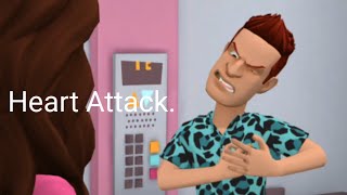 Heart Attack In Lift || Plotagon