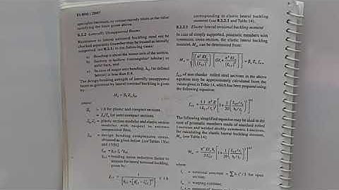 Design of Laterally unsupported beams Part 1
