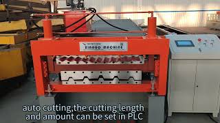 China good price xinnuo factory double layer 688/762 roll forming machine.