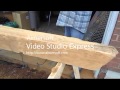 Refinishing a Barn Beam as a Mantel