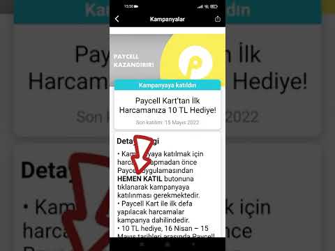 Paycell kart ile 10₺ kazanmak!!