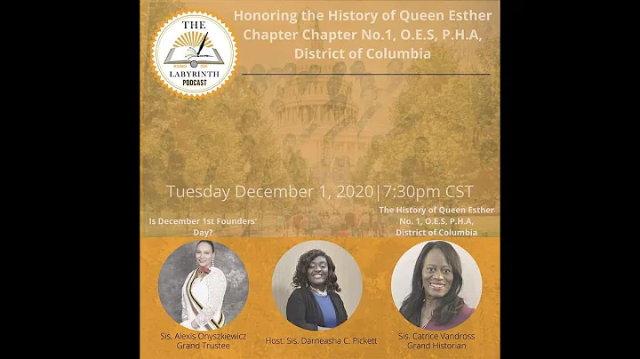 Honoring the History of Queen Esther Chapter No. 1...