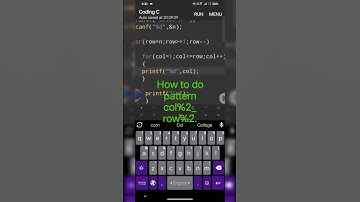 #how to do pattern col%2_row%2 2024. #mobile#program #python #code#html #php #foryou#viralvideo.