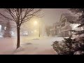 Winter storm blizzard arrives to toronto canada and southern ontario