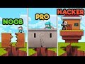 Minecraft - EARTHQUAKE BASE CHALLENGE! (NOOB vs. PRO vs. HACKER)