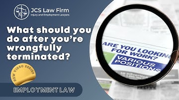 What should you do after you’re wrongfully terminated?