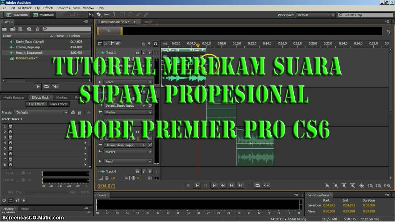 cara menggunakan adobe audition cs6 cara menggunakan adobe audition cs6