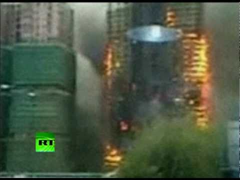 Video of Shanghai skyscraper inferno as 53 killed in China fire