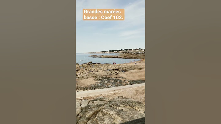 Grandes marées basse, Coef : 102 au matin à Préfailles 13/08