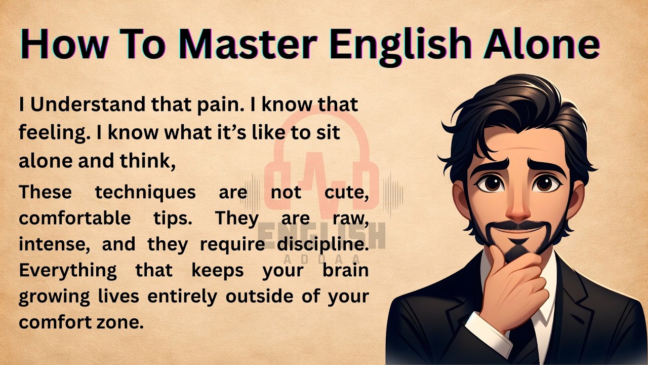 How to Master English ALONE at Home | English Speaking Practice ✅| Listen And Practice English