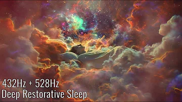 Dual Healing Frequency Sleep Music: 432Hz + 528Hz for Deep Restoration