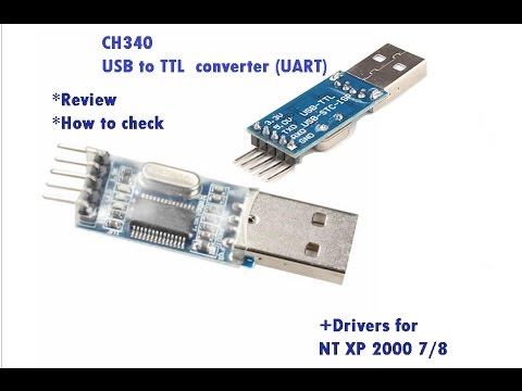 boom historisk Lang USB to TTL CH340 UART How to check +Driver - YouTube