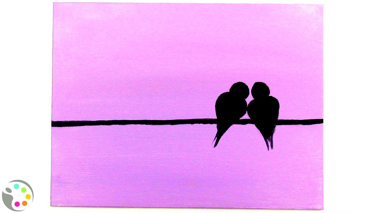 Featured image of post Love Birds Easy Beginner Bird Painting