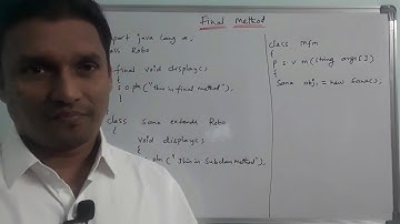 Final Method in Java | What is Final Method in Java | Java Programming | in Telugu