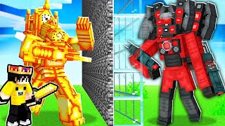 TİTAN CLOCKMAN VS TİTAN SPEAKERMAN - Minecraft