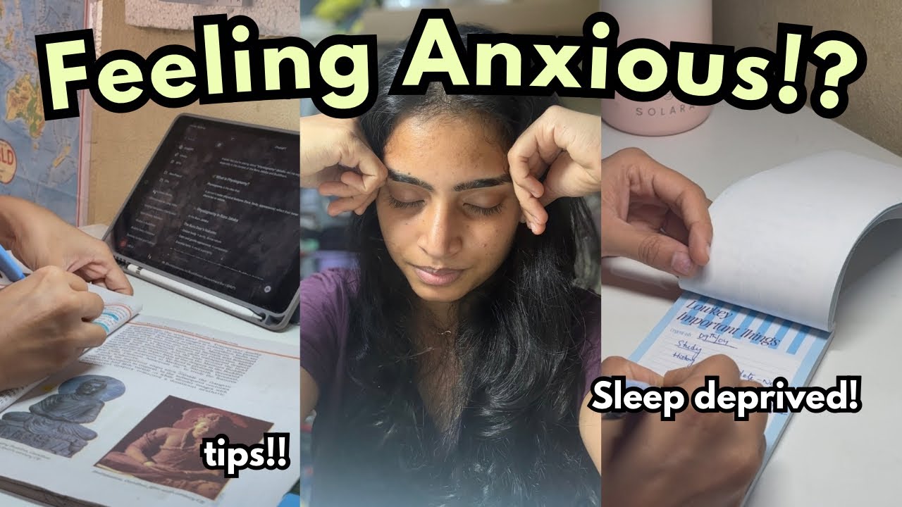 Anxiety before exams🥲| UPSC aspirant📚 Tips I am following to overcome ...
