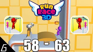 Run Race 3D | Gameplay Walkthrough | Level 58 - 63 + Bonus (iOS, Android)