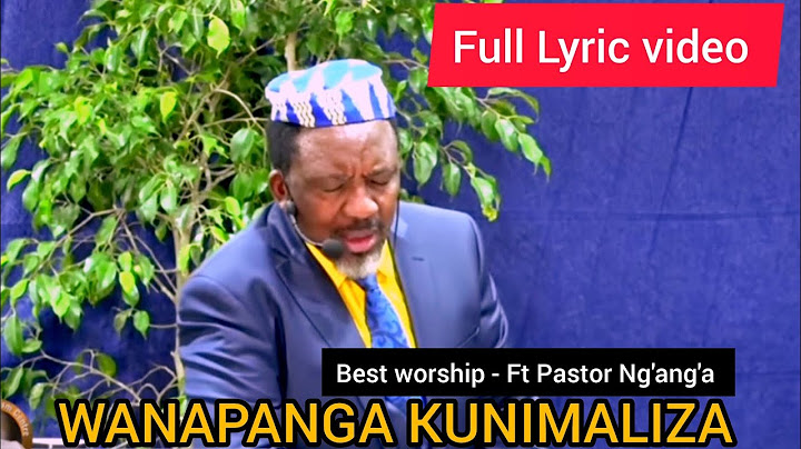 WANAPANGA KUNIMALIZA - Full Lyrical video, ft Pastor Ng'ang'a.