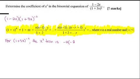 Binomial Theorem Part 4 (for my CAPE Unit 2 students)