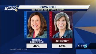 New poll shows Greenfield leading slightly over Ernst after Iowa primary