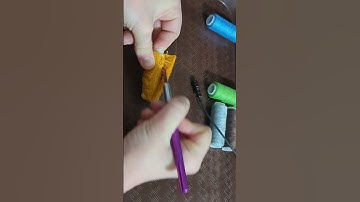 No 🎶 Yellow thread cutting #asmrcommunity #asmr #threadcutting #oddlysatisfying #satisfying