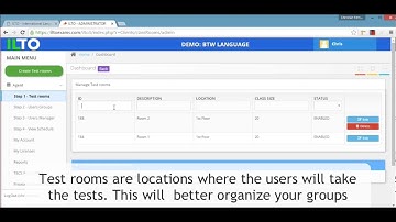 TECS Test rooms intructions