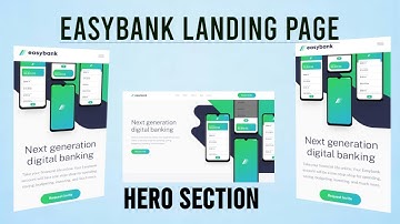 EASYBANK LANDING PAGE | FRONTEND MENTOR CHALLENGE | Hero Section (3/6)