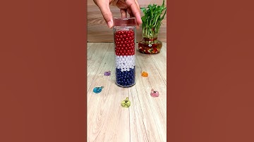 ❤️🤍💙 Satisfying Reverse Beads ASMR 📿🌈🌈 #reverse #asmr #satisfying