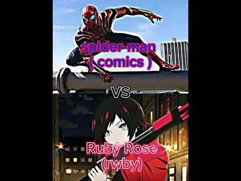 spider-man vs ruby rose #vs #vsedit #rwby #debate #shorts #spiderman #marvel #anime #fight