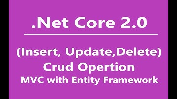 .Net Core 2.0 || CRUD Operation With Entity Framework || Bangla