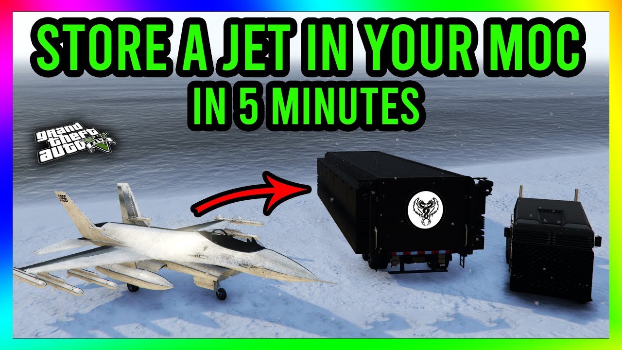 HOW TO STORE A JET INSIDE YOUR MOC IN GTA 5 ONLINE!! (EVERYONE CAN DO ...