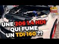 Une 206 14i qui fume un tdi 160  part1  le tour de la prpa run974 prostreet 206.i