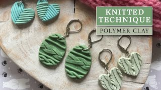 Polymer Clay Tutorial 68: Knitted Polymer Clay Earrings