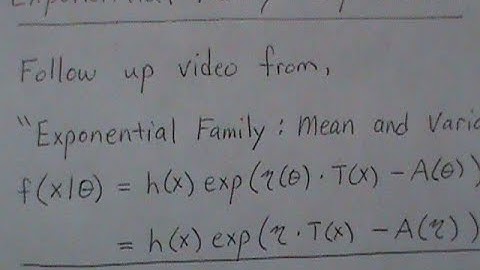 Exponential Family: Exponential Distribution
