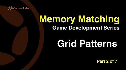 Memory Matching Game, Grid Patterns - Part 2
