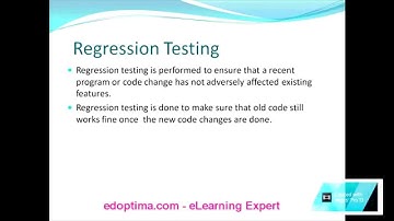 Regression testing | What is Regression testing | software testing tutorial |