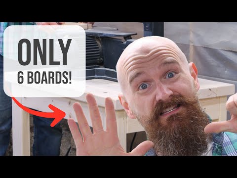 I made a DIY tool stand with only 6 boards!