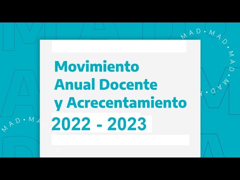 Capacitación MAD - Acrecentamiento 2022 - 2023