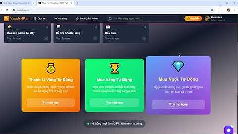 Hướng Dẫn Mua Vàng Ngọc Tự Động - Ngọc Rồng Online